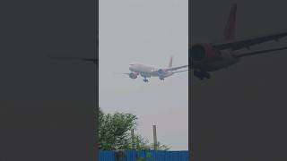 Air India B777 all the way from Toronto Canada landing at Delhi Airport delhiairport landing [upl. by Manella]