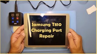 Samsung TAB S2 T810 Charging port replacement [upl. by Chladek]