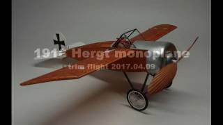 Hergt monoplane trim flight 20170409 [upl. by Niles]