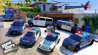 GTA V  Stealing Traffic Police Cars with Franklin in GTA 5 [upl. by Nibuz]