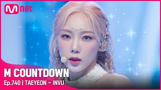 TAEYEON  INVU Comeback Stage  엠카운트다운 EP740  Mnet 220217 방송 [upl. by Atnwahs]