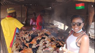 Street Food In Burkina Faso  Rural Life And Living in West Africa Burkina Faso [upl. by Dnalkrik]