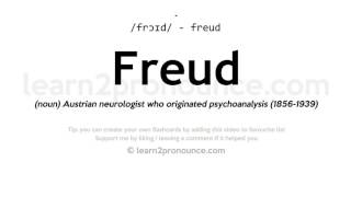 Pronunciation of Freud  Definition of Freud [upl. by Adierf]