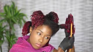 How I dye my natural hair at home no bleach featuring Sally Beauty Supply [upl. by Ecidna]