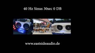 40 Hz Sinus Ton Wave 0DB for DB Drag Soundcontest Bass Test 30sec [upl. by Garvey]