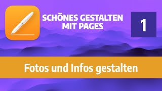 Schönes designen mit Pages  Teil 2 Formen und Blocksatz [upl. by Seligmann]