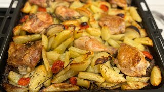 POLLO E PATATE AL FORNO di Betty e Marco  Ricetta facile e veloce [upl. by Niar568]