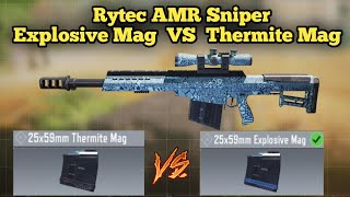 Rytec AMR Explosive Mag Vs Thermite Mag Comparison  COD Mobile Season 6 Test server Leaks  CODM [upl. by Areivax]