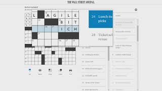 Solving The Wall Street Journal Crossword [upl. by Dinesh957]