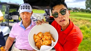 Mukbang golf w Luke Kwon amp Harry Na [upl. by Nedarb]