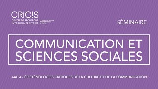 Communication et sciences sociales [upl. by Veronica]