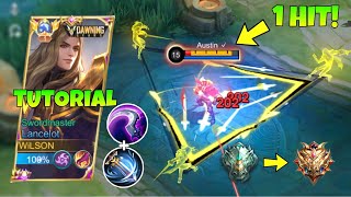 FULL TUTORIAL LANCELOT BEST ONE SHOT BUILD 2024  easy rank up [upl. by Werd]