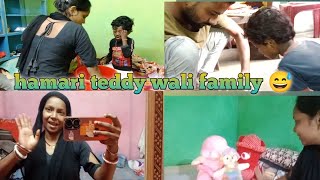 Hamari teddy wali family 😅 1 sal ka challenge day 2 hua pura Jyoti Choudhary vlog [upl. by Uahc213]