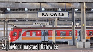 Katowice  Mix zapowiedzi pociągówMix train announcements [upl. by Yroj]