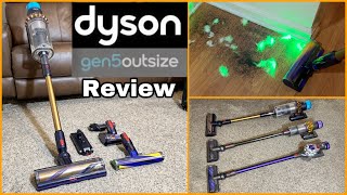 Dyson Gen5 Outsize Vacuum Review Demo amp Maintenance Tips  V8 amp V15 Detect Comparison [upl. by Iretak]