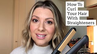 How To Curl Short Hair With A GHD Straightener [upl. by Myrna]