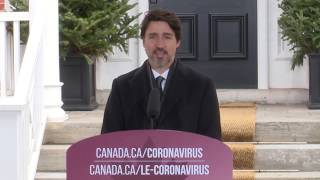 Prime Minister Justin Trudeau addresses Canadians on the COVID19 situation [upl. by Fazeli834]