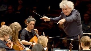 In rehearsal Simon Rattle conducts 6 Berlin school orchestras [upl. by Wier14]