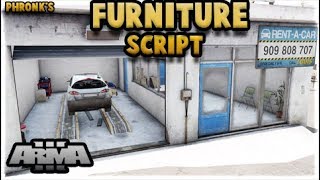 Phronks Furniture Furniture Spawn Script  Arma 3 [upl. by Sartin435]