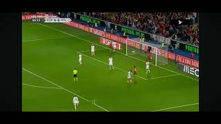 Ronaldo bicycle kick against poland free clip [upl. by Airbmat]