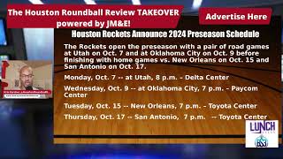 Rockets Announce 2024 Preseason Schedule RIP Gene Peterson [upl. by Ertemed]