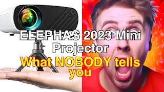 Mini projector for iphone elephas 2023 upgraded 1080p hd projector review [upl. by Nerak]