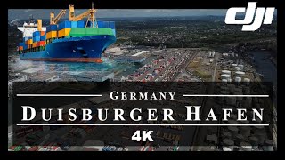 Duisburger Hafen 🇩🇪 Drone Aerial 4K  Germany Deutschland Duitsland [upl. by Nemaj]