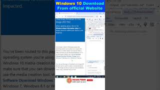 How to download Windows 10 ISO directly from Microsoft homepage tellingtube [upl. by Leidag239]