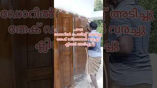 Wood polishing viralvideo teak wood grain painting viralshot [upl. by Beera604]