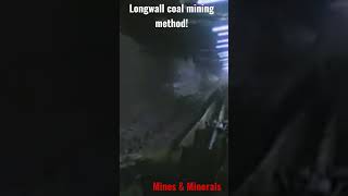 Longwall coal mining methodPart II longwallmining coalmining viral [upl. by Shaum]