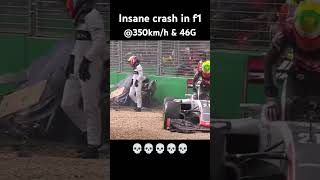 insane f1 car crash shorts f1 [upl. by Euqinmod]