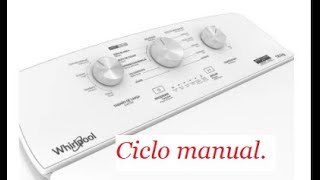 Lavadora Whirlpool Xpert System 16kg  cicló manual [upl. by Idoj]