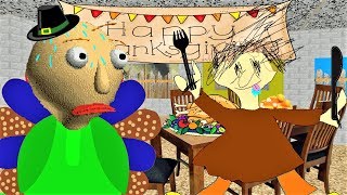 😲BALDI TURNED INTO A TURKEY  Baldis Basics MOD Baldis Thanksgiving [upl. by Abeu798]