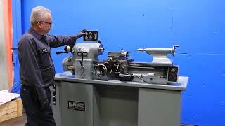 HARDINGE PRECISION LATHE [upl. by Ilarrold]