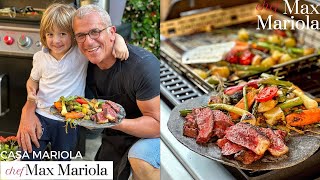 ♨️ TAGLIATA DI MANZO al BBQ e VERDURE come farla BENISSIMO  Ricetta di Chef Max Mariola [upl. by Acisse]