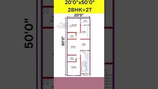 20 x 50 house plan 20 by 50 home plan 2050 house plan home plan short homedesign homeplan [upl. by Nesbitt]