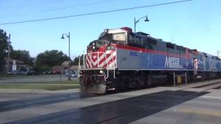 Metra 97 and 100 arrive at Grayslake IL on 62316 [upl. by Tirma906]