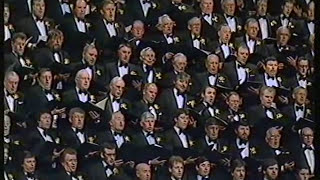 Treorchy Male Choir singing quotSanctusquot on St Davids Day 1989 [upl. by Netsirk]