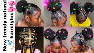 💙💦Easy natural hairstyles  rubberband hairstyles  slayed edges  𝐏𝐢𝐧𝐭𝐞𝐫𝐞𝐬𝐭💞 [upl. by Onaicilef]