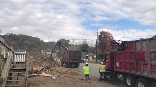 Debris removal in Old Fort [upl. by Oiracam481]