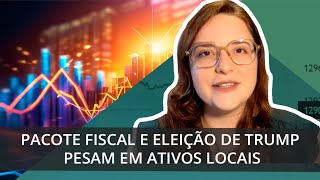 Pacote fiscal e eleição de Trump pesam em ativos locais  MERCADOS NA SEMANA [upl. by Yotal807]