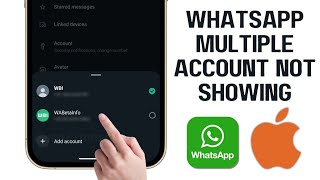 iPhone Fix WhatsApp Multiple Accounts Feature Not Showing  WhatsApp Multiple Accounts Not Showing [upl. by Carroll846]