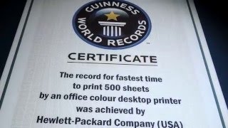 HP OfficeJet Pro X  Worlds Fastest DeskTop Printer [upl. by Sergius995]