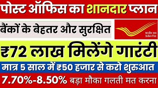 Post Office national saving certificate Scheme  New Interest Rate Rules  NSC Post Office Scheme [upl. by Anwad]