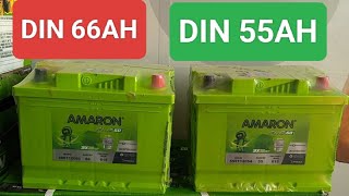 Difference between Amaron DIN 66AH Vs DIN 55AH Car Battery reels shorts shortvideo short like [upl. by Htebaile]