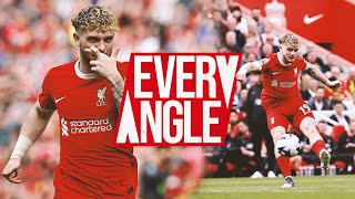 EVERY Angle of Harvey Elliott Wonder Goal  Liverpool 42 Tottenham [upl. by Nawek]