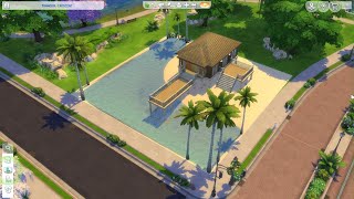 The Sims 4 Base Game Beach House 1 No commentary No speed build [upl. by Cullie]