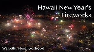 Hawaii Fireworks Show  New Years 2023 [upl. by Hanako]