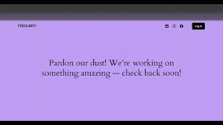 How To Fix Error quotPardon our dust Were working on the something amazingCheck back soonquot [upl. by Sileray]