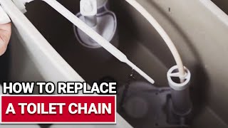 How To Adjust A Toilet Chain  Ace Hardware [upl. by Tiphane]